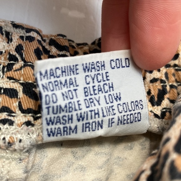 New Legends Girls Vintage Cheetah Print Denim Jeans Size 5 - Picture 12 of 13
